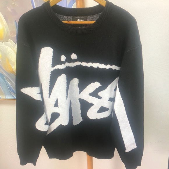 Stussy Monochrome Graphic Crewneck - Picture 1 of 5